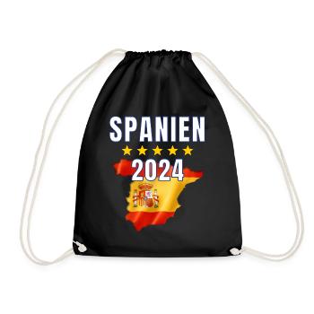 Maillot Espagne 2024 - Drapeau espagnol Espagne - Sac de sport léger - noir - Devant