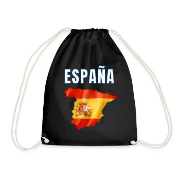 Maillot Espagne 2024 - Drapeau espagnol Espagne - Sac de sport léger - noir - Devant