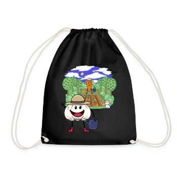 Hobby Gardener, Gardening, Garden, Vegetable, Farmer, Child - Drawstring Bag - black - Front