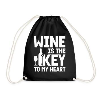 Wine Lover Vino Tasting Sommelier Funny Winery - Turnbeutel - Schwarz - Vorne