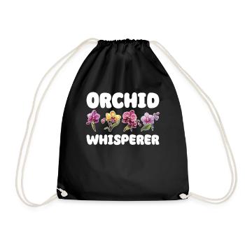 Orchid Whisperer Planzen Freund Orchideen - Turnbeutel - Schwarz - Vorne