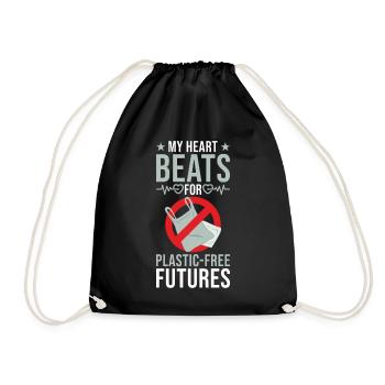 Activiste écologiste Environnement vert Plastique - Sac de sport léger - noir - Devant