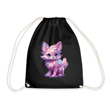 Cadeaux esthétiques pour les amoureux du renard - Sac de sport léger - noir - Devant