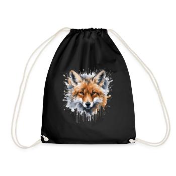 Cadeaux esthétiques pour les amoureux du renard - Sac de sport léger - noir - Devant