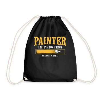 House Painter Decorator Painter In - Drawstring Bag - black - Front