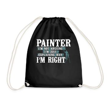 House Painter Decorator Painter - Turnbeutel - Schwarz - Vorne