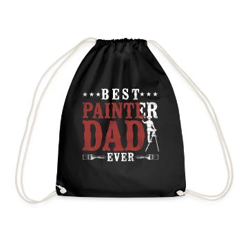 House Painter Decorator Dad Best - Drawstring Bag - black - Front