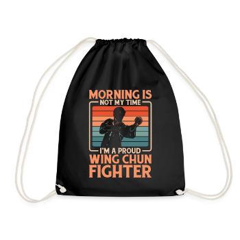 Le Wing Chun Fighter Morning n’est pas mon sport de combat - Sac de sport léger - noir - Devant