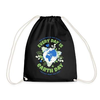 Chaque jour, c’est le Jour de la Terre - Sac de sport léger - noir - Devant