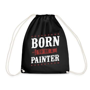 House Painter Decorator Born To Be - Drawstring Bag - black - Front
