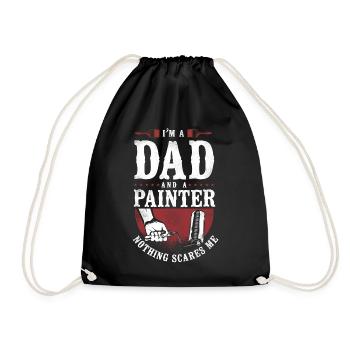 House Painter Decorator Dad I'm A - Drawstring Bag - black - Front