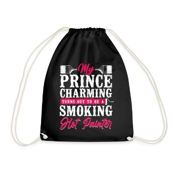 House Painter Decorator Girlfriend - Drawstring Bag - black - Front