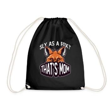 Cadeaux amusants pour les amoureux du renard - Sac de sport léger - noir - Devant