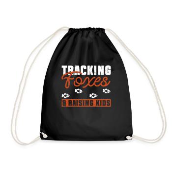 Funny Gifts for Fox Lovers - Drawstring Bag - black - Front