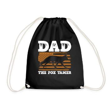 Cadeaux amusants pour les amoureux du renard - Sac de sport léger - noir - Devant