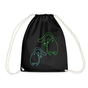 Cats, Cat, Pets, Children, Pets, Kittens - Drawstring Bag - black - Front