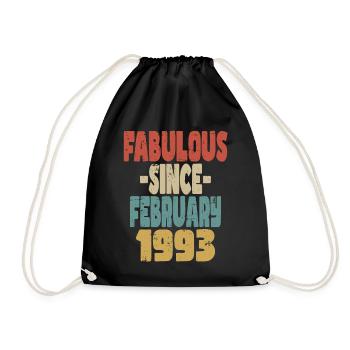 Fabuleux Février 1993 - Sac de sport léger - noir - Devant