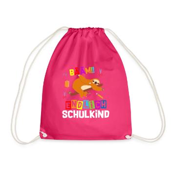 Bääm enfin l’inscription à l’école de paresseux - Sac de sport léger - fuchsia - Devant