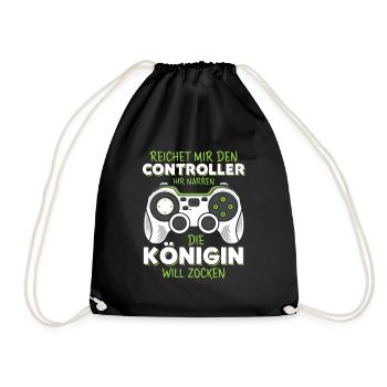 Tends-moi la manette, tu es un imbécile de la reine du pari - Sac de sport léger - noir - Devant