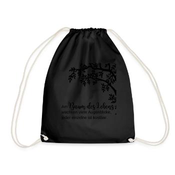 Arbre de vie - Citation d’arbre de vie - Sac de sport léger - noir - Devant