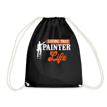 House Painter Decorator Living - Drawstring Bag - black - Front