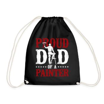 House Painter Decorator Dad Proud - Drawstring Bag - black - Front