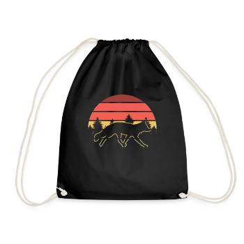 Funny Gifts for Fox Lovers - Drawstring Bag - black - Front