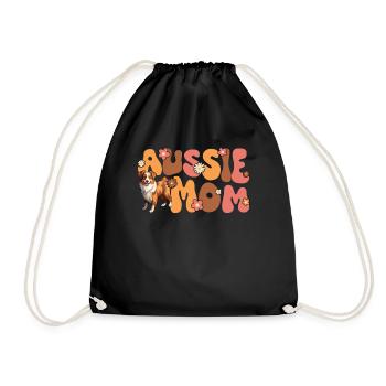 Berger australien rouge Tri Groovy Aussie maman - Sac de sport léger - noir - Devant