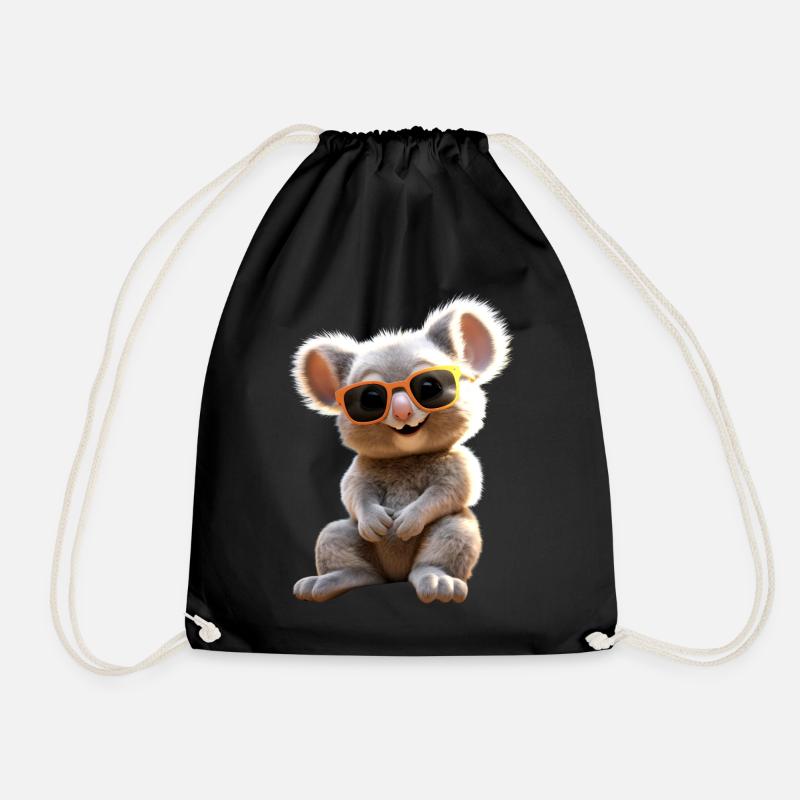 Koala Australien Koalas Koalabär Süßer Koala Bär - Turnbeutel - Schwarz