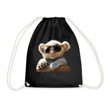 Koala Australia Koalas Koala Bear Cute Koala Bear - Drawstring Bag - black - Front