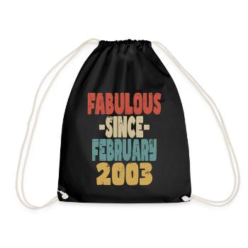 Fabuleux Février 2003 - Sac de sport léger - noir - Devant