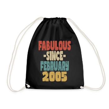 Fabuleux Février 2005 - Sac de sport léger - noir - Devant