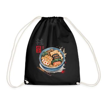 Ukiyo-E Ramen Iconic Vintage Japan Streetwear - Sac de sport léger - noir - Devant