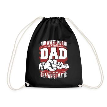 Bras de fer Papa Comme un papa régulier Exercice Bras - Sac de sport léger - noir - Devant