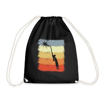 Electronic welding - Drawstring Bag - black - Front