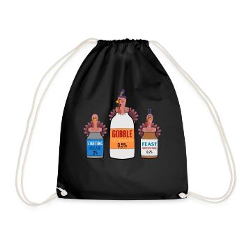 Chemise ICU, Gobble Stuffing Feast Tee, cadeau pour - Sac de sport léger - noir - Devant