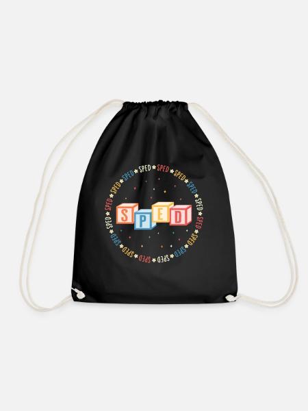 SPED Teacher Shirt, SPED T-Shirt, Klassisch - Turnbeutel - Schwarz