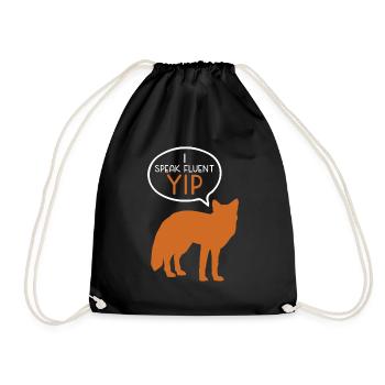 Cadeaux amusants pour les amoureux du renard - Sac de sport léger - noir - Devant
