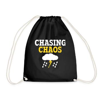 Storm Chaser Dad - Storm Chasing Tornadoes - Drawstring Bag - black - Front