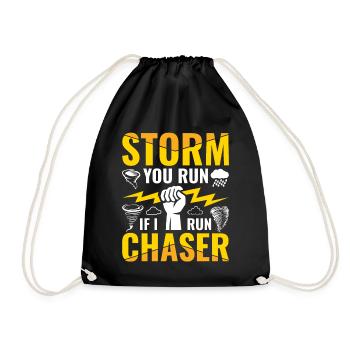 Storm Chaser Dad - Storm Chasing Tornados - Turnbeutel - Schwarz - Vorne