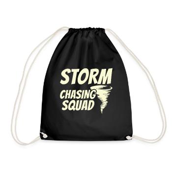 Storm Chaser Dad - Storm Chasing Tornados - Turnbeutel - Schwarz - Vorne
