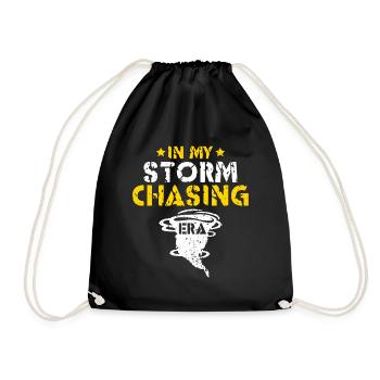 Storm Chaser Dad - Storm Chasing Tornadoes - Drawstring Bag - black - Front