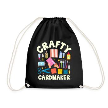 Papier d’artisanat carter fait à la main Crafter carte - Sac de sport léger - noir - Devant