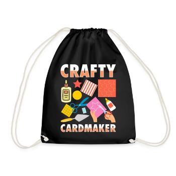 Papier d’artisanat carter fait à la main Crafter carte - Sac de sport léger - noir - Devant