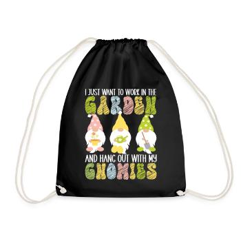 Nains de jardin Jardinage - Sac de sport léger - noir - Devant