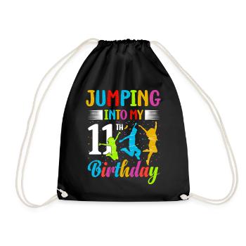 Trampoline Lover 8e anniversaire Party Jumping - Sac de sport léger - noir - Devant