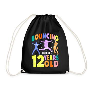 Trampoline Lover 8e anniversaire Party Jumping - Sac de sport léger - noir - Devant