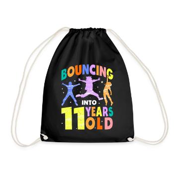 Trampoline Lover 8e anniversaire Party Jumping - Sac de sport léger - noir - Devant