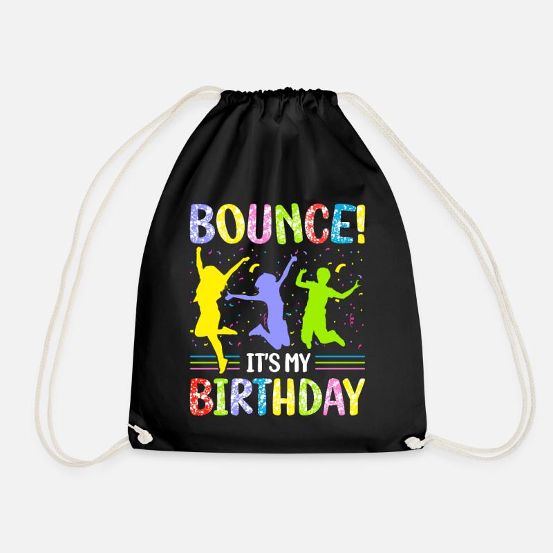 Fête d’anniversaire trampoline - Sac de sport léger - noir