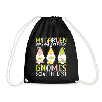 Nains de jardin Jardinage - Sac de sport léger - noir - Devant